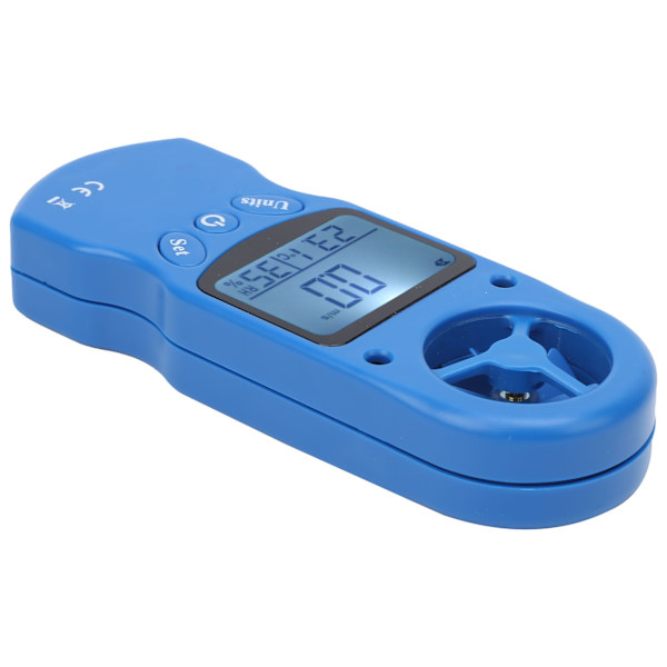 Mini håndholdt digital vindmåler Vindhastighedsmåler 0~30m/s Temperaturmåler tester