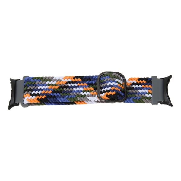 Flettet vevende klokkerem Flerfarget Juster størrelse Erstatningsklokkebånd for Pixel Watch Indigo