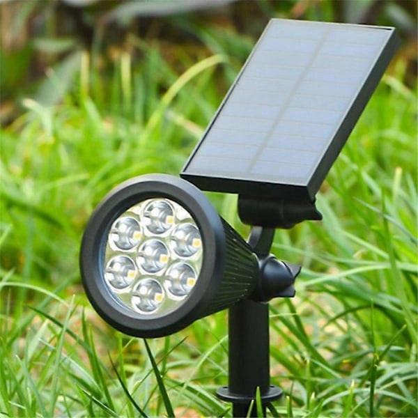 Solarlampa Utomhusbelysning Färgskiftande Mark Trädgårdslampa, A