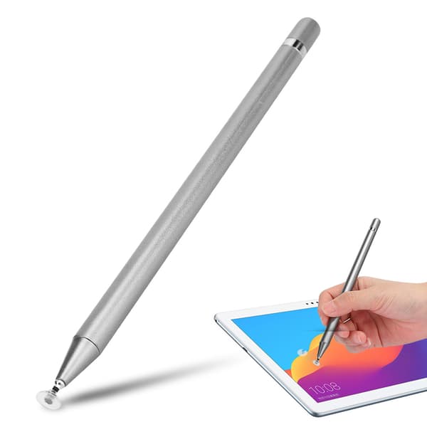 Skärm Touch Penna Tablet Stylus Ritning Kapacitiv Penna Universal för Android/iOS Smart Telefon Tablet Grå