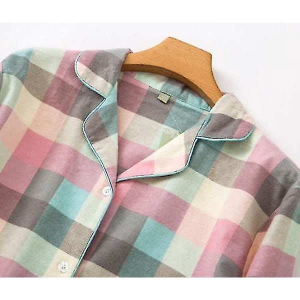 Koselig Flanell Pyjamassett - Dame Nattøy for Høst/Vinter M rosa