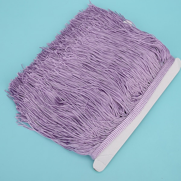10 jaardia 14cm pitkä hapsureuna latinalainen mekko tupsut polyesteri pitsi reunus nauha ompele näyttämö DIY verho vaatteet tarvikkeet Violetti