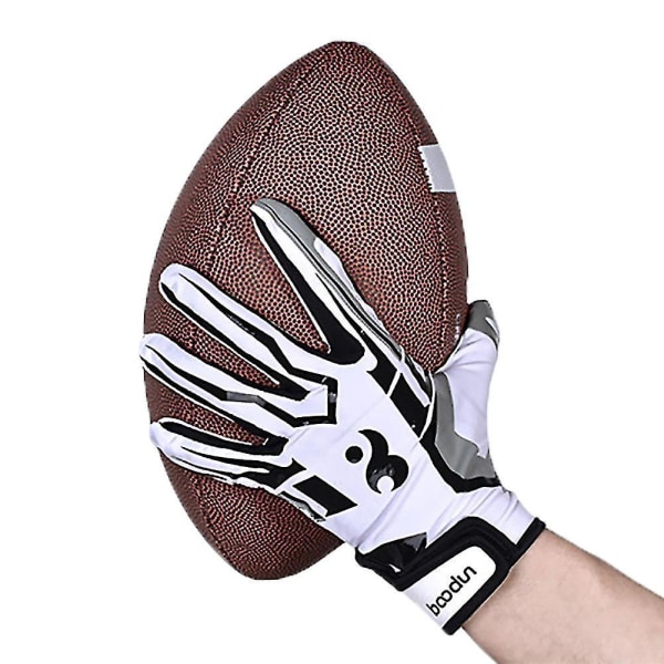 AdaptFit Unisex Full Finger Rugby og amerikansk fotballhansker (medium)