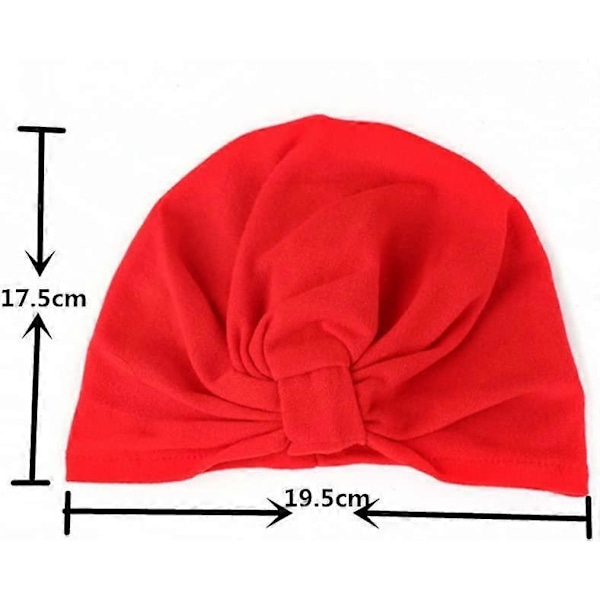 10 stk. Baby Bandanaer, Baby Huer, Elastisk Blød Bomuld, Fødselsdagsfoto Festrekvisitter, Flerfarvede Babyhatte 0-8 År, Alle Sæsoner #2