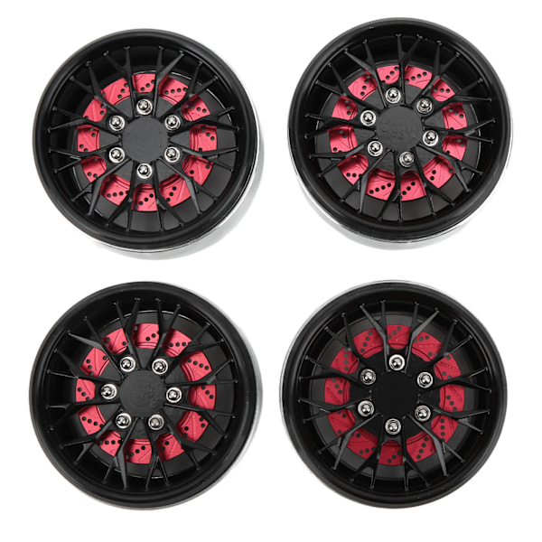 2,2 tommer Beadlock hjul fælge Hub RC aluminiumlegering Beadlock hjulnav til TraxxasBlack