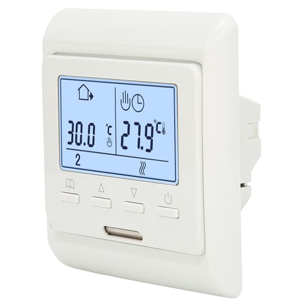 AC180V-230V Termostat Väggmonterad Spis Temperaturregulator för Vatten/Golvvärme