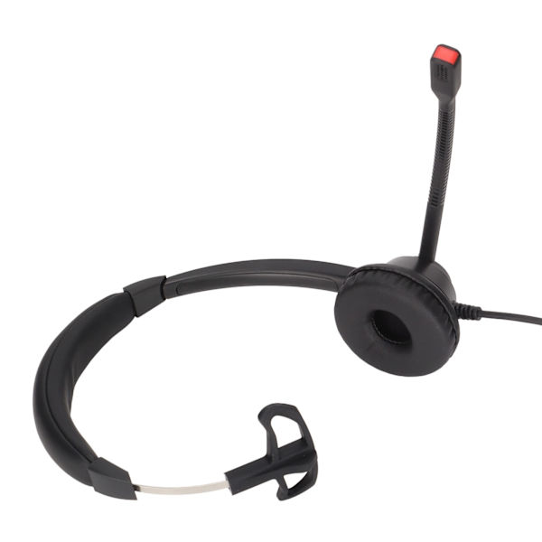 USB Business Headset Enkelsidiga hörlurar Stöder Högtalarvolymjustering Mic Mute Volym One Key Mute