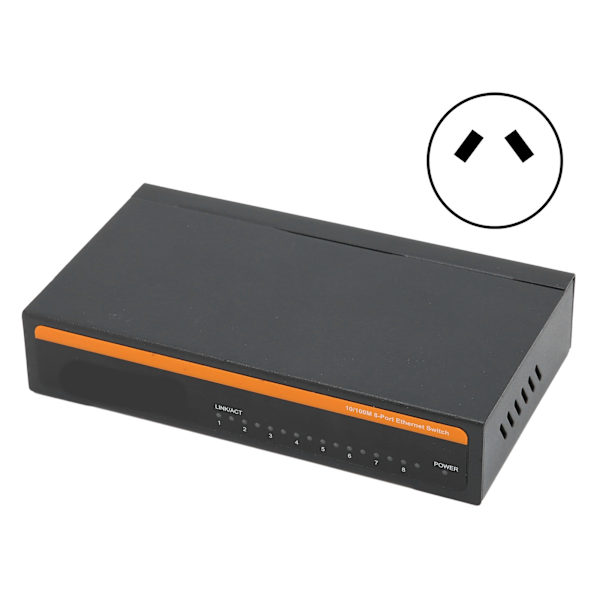 Ethernet-switch TBCS4008E 100M 8 portar självadapterande splitter stationära datortillbehör (AU-kontakt)