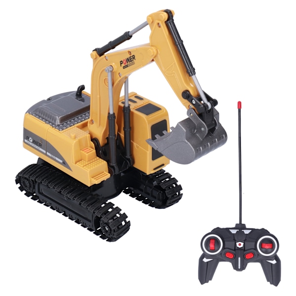 1/24 Fjärrkontroll Crawler Grävmaskin Simulering RC 6 Kanal Grävmaskin Byggfordon Leksak