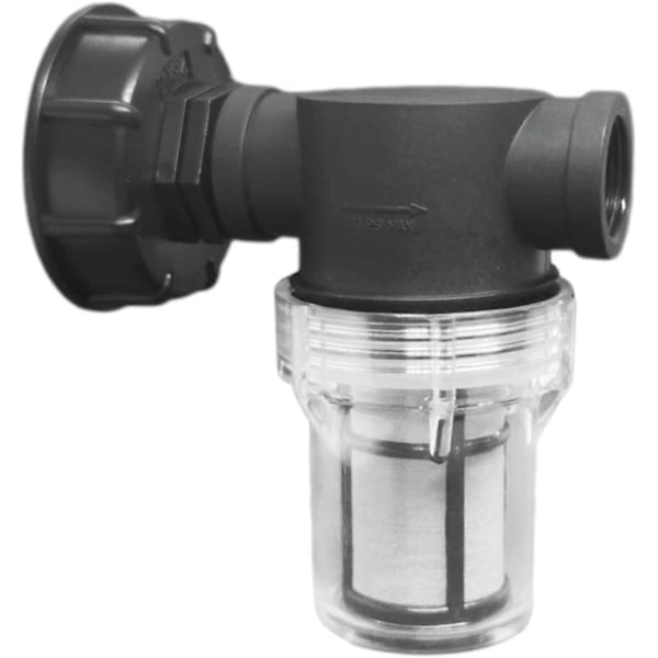 IBC Tank Adapter Ventil Kran Plastkran Slanganslutning Ton Fat Koppling Adapter för Regnvattenuppsamlare Kopplingsutlopp 12X12.5X7.5cm