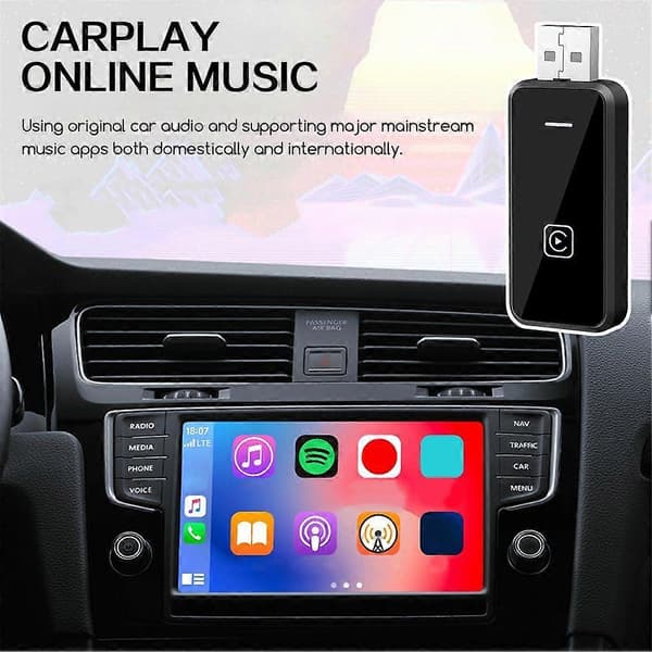 2 in 1 Android Auto Carplay langaton sovitin langallisesta langattomaan Carplay Android Auto -muuntimeen A