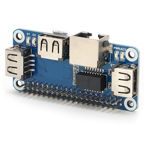 Utvidelsesmodul Hub Splitter Board Elektrisk Tilbehør USB til Ethernet RJ45 Nettverk Port Utvidelsesmodul