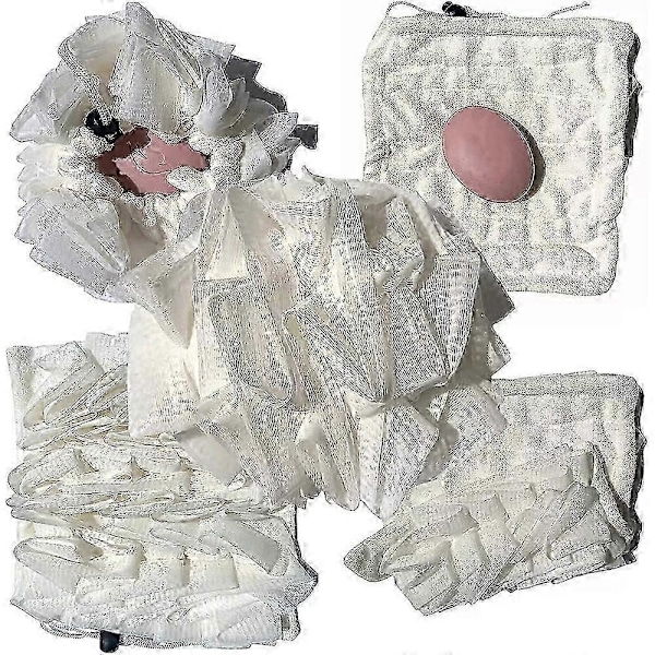 2-i-1 Bad Loofah Svamp grön