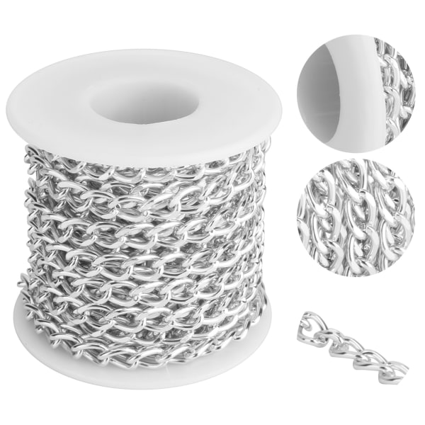 Twisted Aluminum Chain Links - DIY smykker Making Armbånd Halskæde