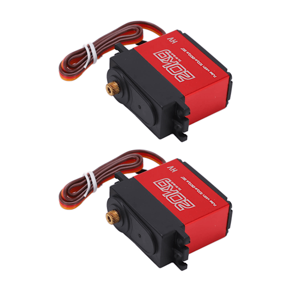 20 kg:n digitaalinen servo, suuri vääntömomentti, täysin metalliset vaihteet, 25T servovarsi 1:10 mittakaavan RC-autoihin