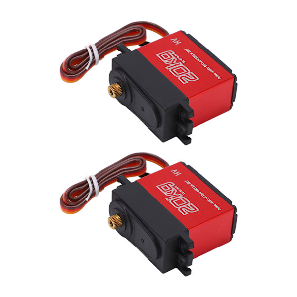 20KG Digital Servo med högt vridmoment och helt metallväxel med 25T servohorn för 1:10 skala RC-bilar