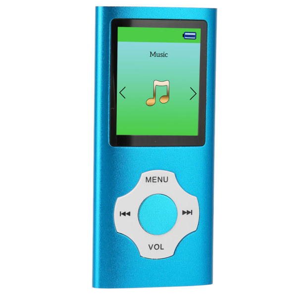 MP3-soitin 1,8 tuuman LCD-näyttö Tuki tallennus FM-radio Kannettava musiikkisoitin opiskelijoille Sky Blue