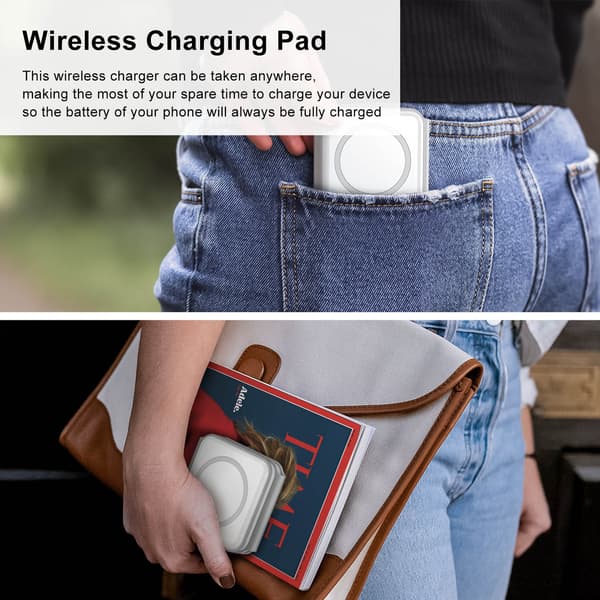 3 i 1 Trådløs Oplader Magnetisk Foldbar Opladestation Hurtig Opladningsplade til iPhone