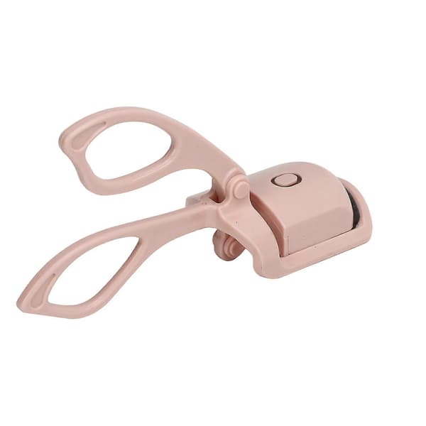 Heated Eyelash Curler 2 Heat Settings USB Rechargeable Electric Quick Preheating Eyelash Curling Tool for Natural Lashes Makeup Pink