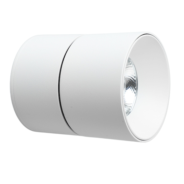 Overflatemontert antirefleks LED-taklys 110 til 240V Sammenleggbar roterende spotlight for stue Hvit