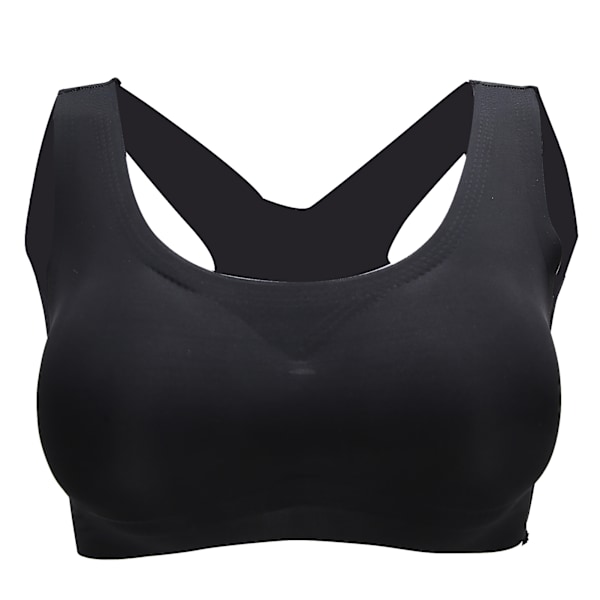 Kvinder Undertøj Push Up Breast Holder tilbage Holdning Korrektion Forreste Spænde BraL Sort