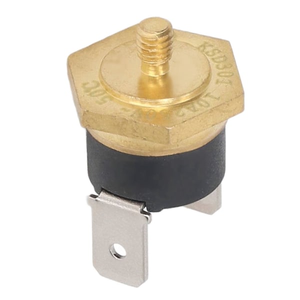 5 st KSD301 Koppar Termostat Bimetall Normalt Stängd M4 Snäppskiva Temperatur Switch 250V 110