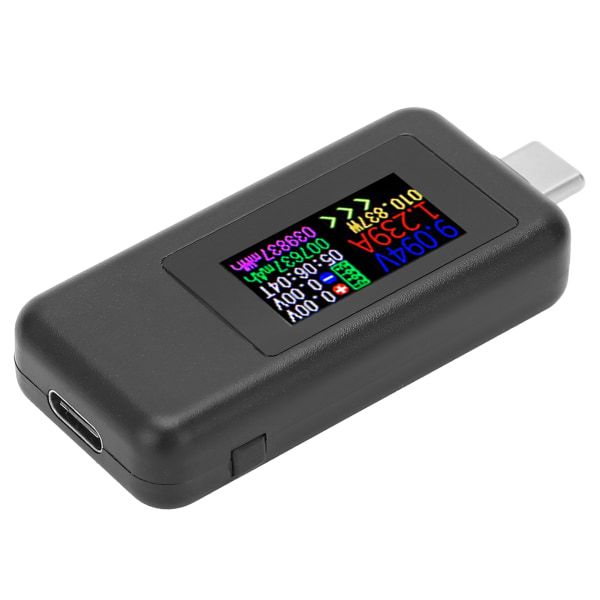 USB C power jännitevirta 2 in 1 metri volttimittari ampeerimittarin värinäyttö DC4-30 V