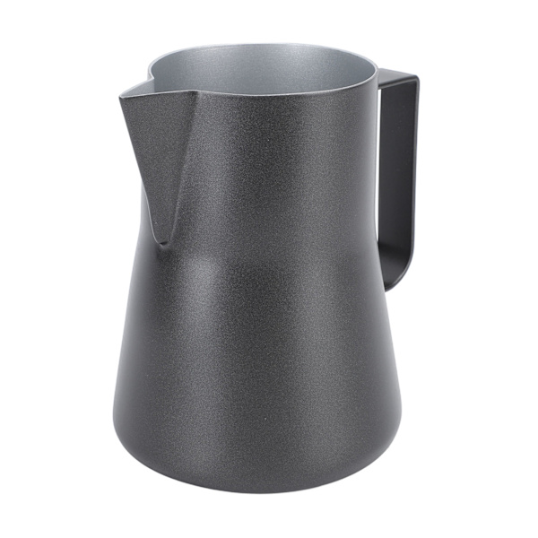 550 ml melkeskummerkanne i rustfritt stål 304 med spiss tut, melkeskummerkopp, tilbehør til kaffemaskin, svart