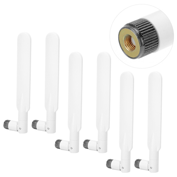6 stk WiFi-antenne 2.4G/5G Dual Band 5DBI 700‑2700Mhz RP‑SMA trådløs netværksrouter