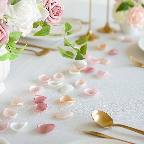 Silke Roseblader for Bryllupsgang Midtpunkter Kunstige Blomsterjente Strøblader Romantisk Kveld Jubileum Valentinsdag