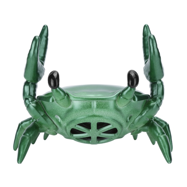 2 in 1 matkapuhelinteline Bluetooth -kaiutin Crab Shape -kiinnike 360 ​​asteen tilaäänikaiutin (vihreä)