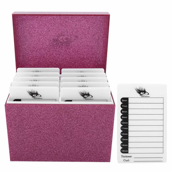 Akryl Øjenvippe Opbevaringsboks 10 Lag Øjenvippe Opbevaringsboks Display Makeup Organizer