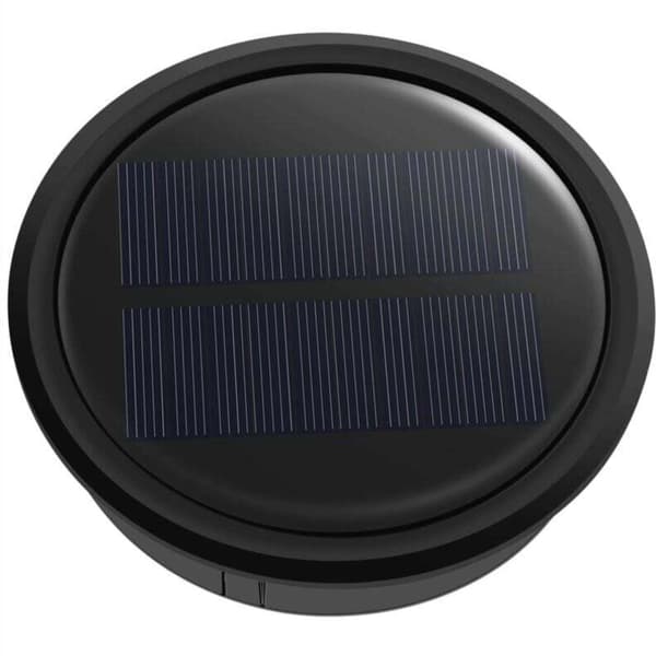 1-pack Large Top Replacement Solar Light for Outdoor Hanging Lanterns, More Powerful and Energy Efficient. Black