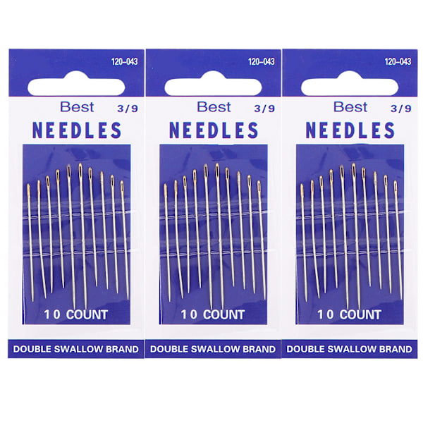 30PCs Household Sewing Machine Needle Crafts High Hardness Durability Non Breakage for Fabrics(3/9 )