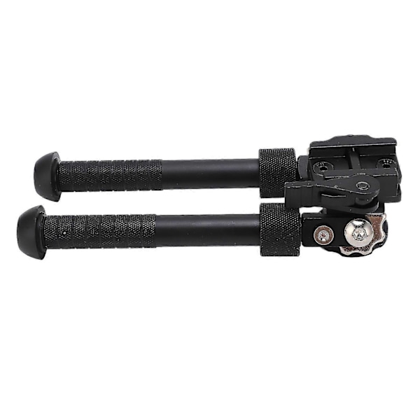 Svart Jakt Bipod - Justerbar Lutning med 360 Graders Rotation (V8 Modell)-B15