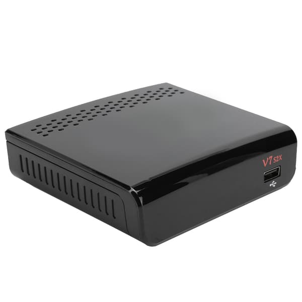 Højkvalitets Set Top Box STB udstyrstilbehør understøtter til DVBs S2/S2X 100240V (sort US)