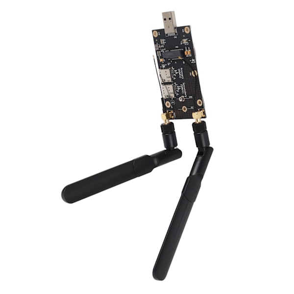 NGFF M.2–USB3.0 -sovittimen kaksois-SIM-korttipaikka LTE-modeemi antenniruuveilla LTE/4G/5G-moduulille