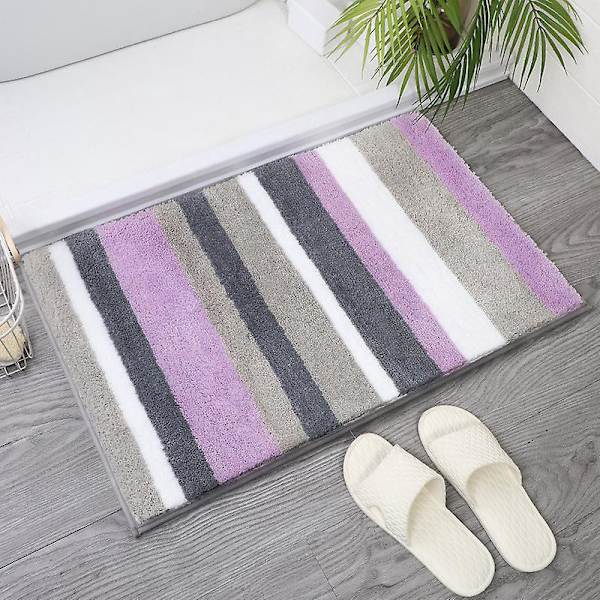 Violetti imukykyinen kylpyhuoneen lattiamatto 40*60cm Liukumaton WC-oven matto