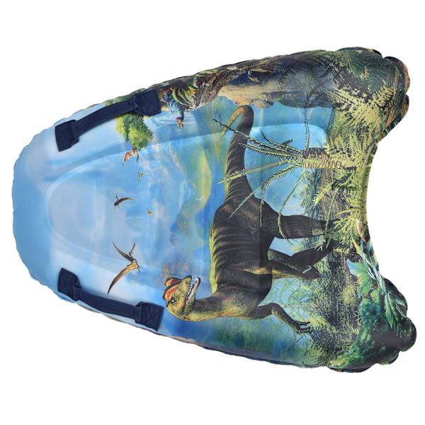 Bärbar uppblåsbar flytande bräda simbassäng strand bodyboard för barn vuxna dinosauriemönster