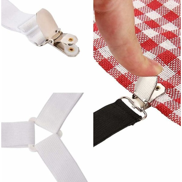 Säädettävä musta arkkihihna - 4-osainen set