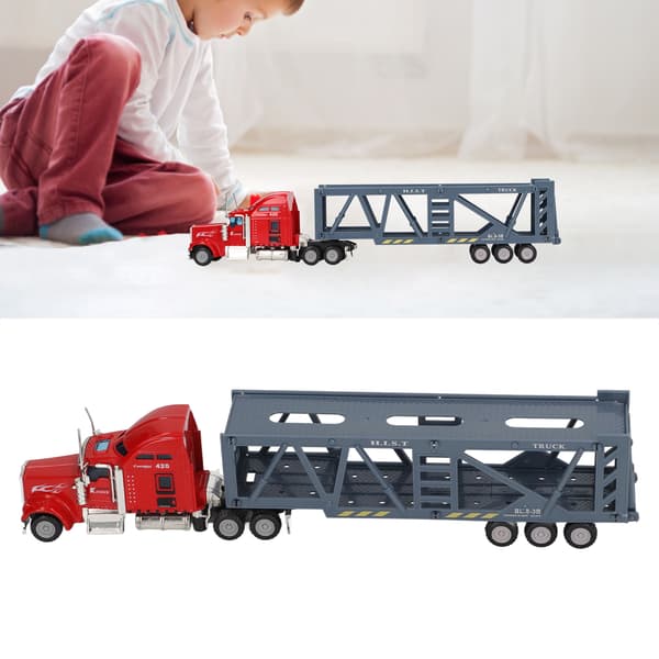 Realistisk RC Containerbil Leksak för Barn - Interaktiv 1/65 Skala Semitrailer