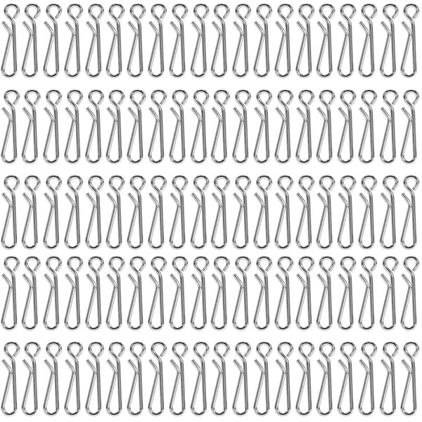 100x Quick Lock öppna fiskesvirvlar i rostfritt stål (3#100st)