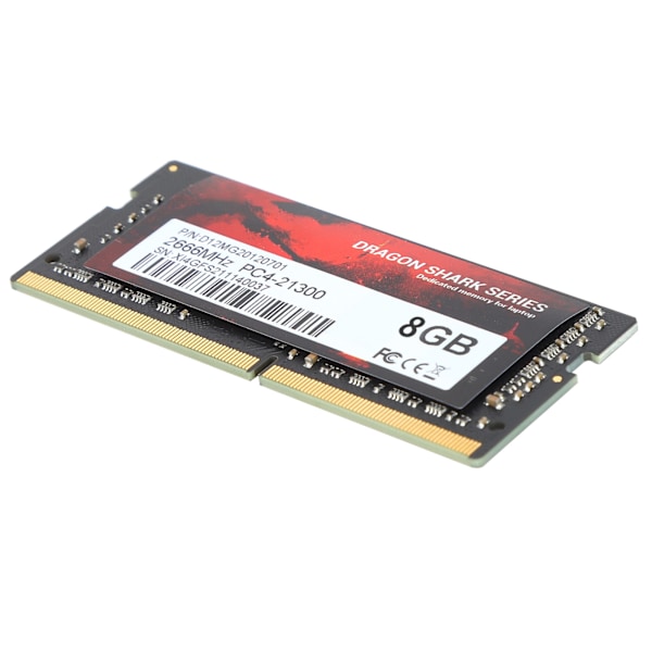 Bærbar hukommelse PC4‑21300 RAM hukommelsesopgraderingskit Kompatibel med DDR4‑2666MHz Notebook8GB