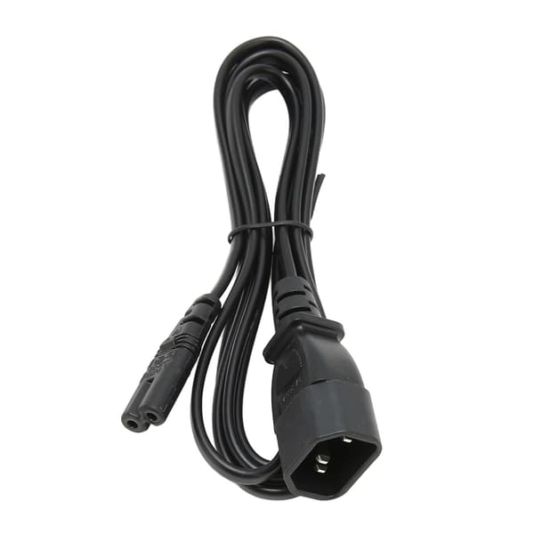 IEC320 C14 til C7 Kabel Hann til Hunn Strømadapterkabel for LCD-skjerm Skriver Digitalkamera 2m