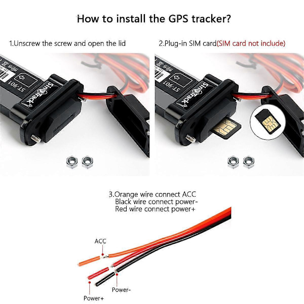 -901 Vattentät Mini GPS Tracker 2G GPS med Inbyggt Batteri