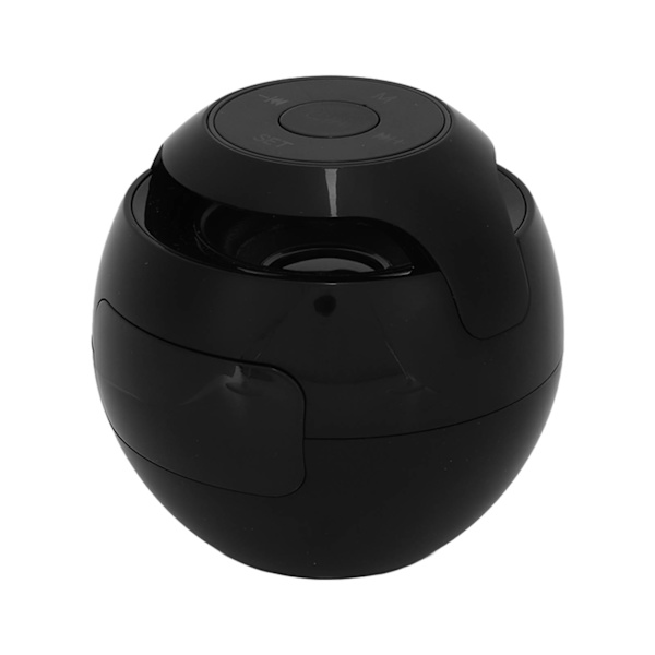 Bluetooth herätyskellokaiutin Värikäs Mini Kannettava Kotitalouksien Langaton FM-radio Ääni-ilmoituksilla Musta