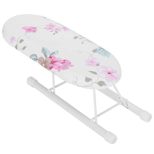 Mini strykbräda vikbar ärmmanschetter kragar strykbräda för hemmabruk och resor Flora Bloom