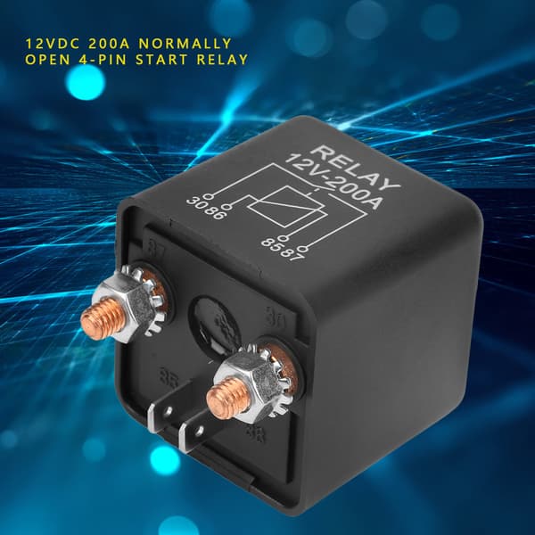 WM686 12V 4-pins startrelé kraftig bil PÅ/AV-bryterrelé RL/180 200A