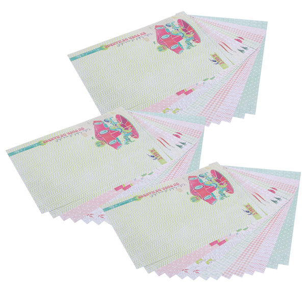 42 stk. DIY Journal Bakgrunnspapir Multi Pattern Fotoalbum Dekorasjonstilbehør