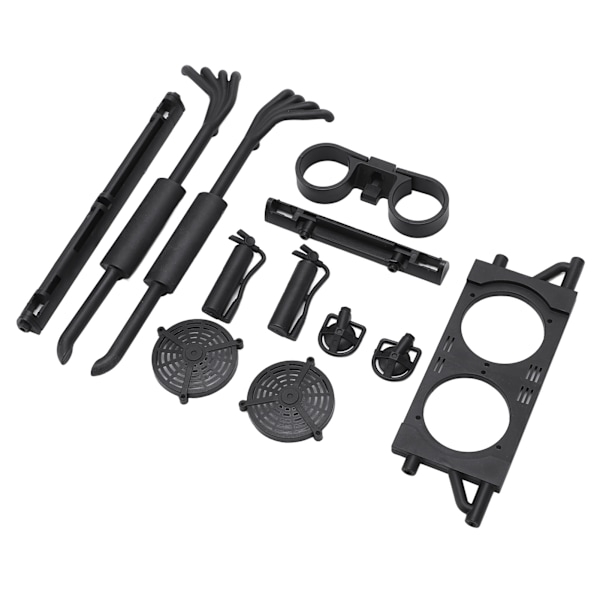 RC-bildekseldekorasjonsvindudekorativt eksosrørsett for ZD Racing DBX-07 1/7 RC-kjøretøy